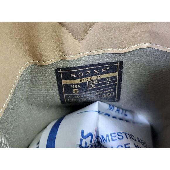 Ropper Blue Multi-Glitter Vamp Shaft Boots 5 - Picture 6 of 7